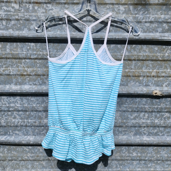 Striped Open Back Babydoll Aeropostale Top - Picture 10 of 16